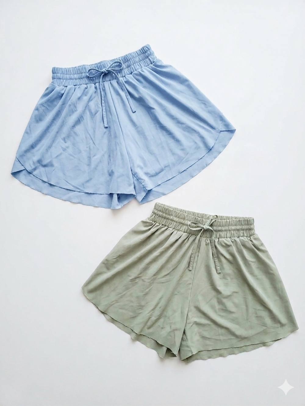 EXARUS Butter-Soft active Skorts (2) - Green & Blue - GIRLS Size 14